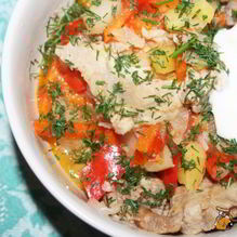 Рецепт Рагу из свинины с овощами в мультиварке