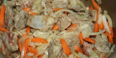 рагу из свинины с овощами в мультиварке