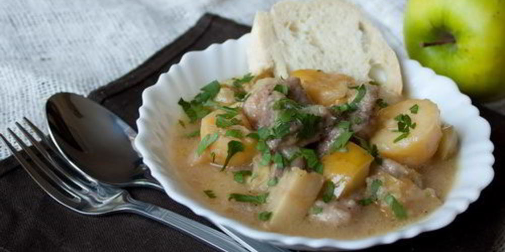 Рецепт рагу из свинины с яблоками