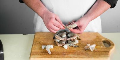 рагу из трески и морепродуктов