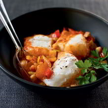 Рецепт Рагу из трески с помидорами