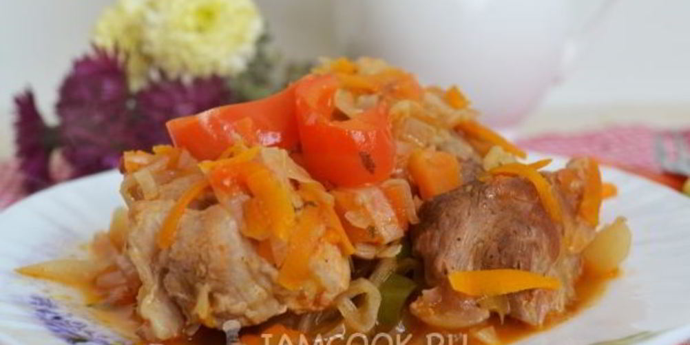 Рецепт рагу овощное с мясом в мультиварке