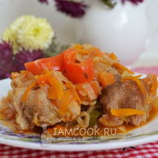 Рагу овощное с мясом в мультиварке