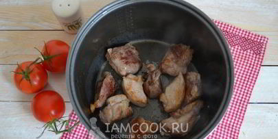 рагу овощное с мясом в мультиварке