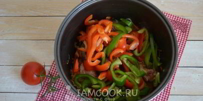 рагу овощное с мясом в мультиварке