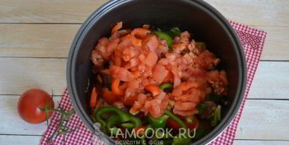 рагу овощное с мясом в мультиварке
