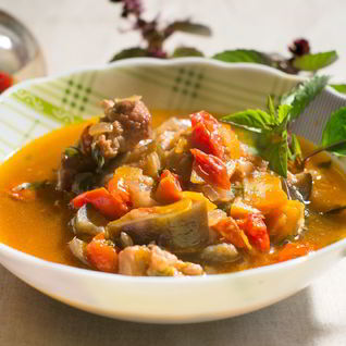 Рагу с баклажанами итальяно