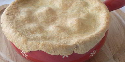 рагу с куриными сердцами под крышечкой