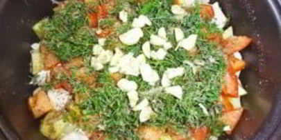 рагу с курицей в мультиварке