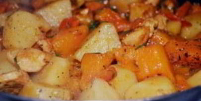 рагу с курицей в мультиварке