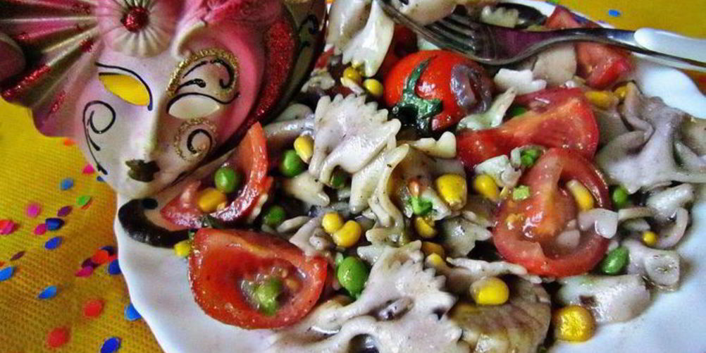 Рецепт рагу с морскими гребешками и пастой фарфалле венецианский карнавал