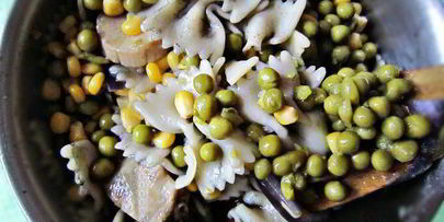 рагу с морскими гребешками и пастой фарфалле венецианский карнавал