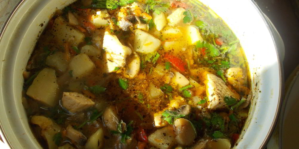 Рецепт рагу с мясом, грибами и овощами