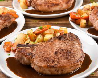 Рагу свиное на кости