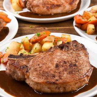 Рагу свиное на кости