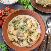 Рецепт Рыбное рагу с вешенками