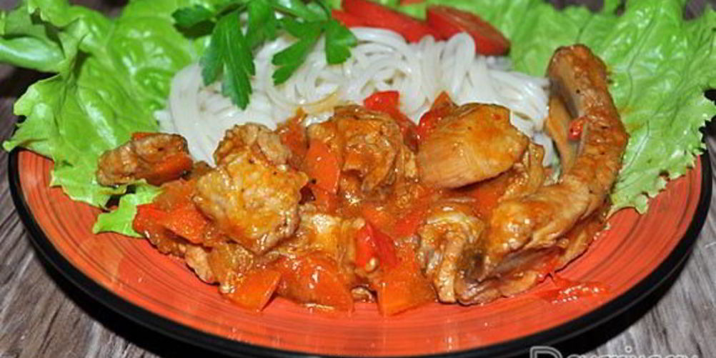 Рецепт свиное рагу с овощами