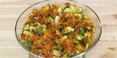 запеченное рагу из кабачков в духовке