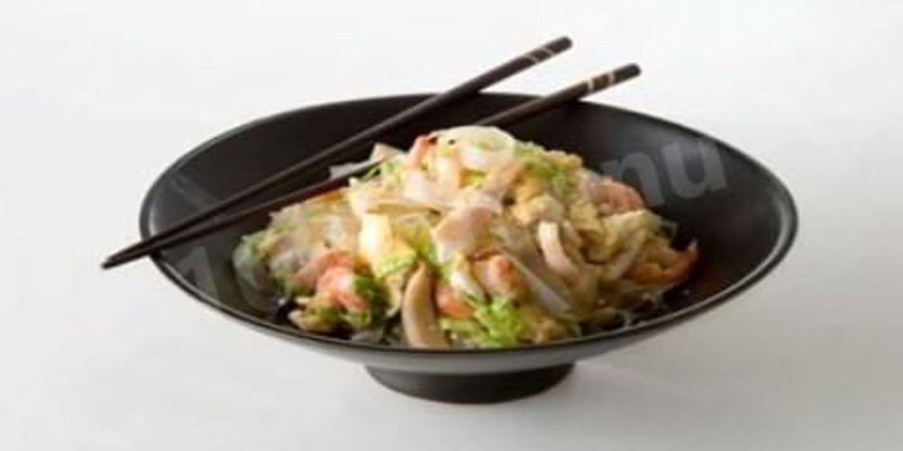 Рецепт рисовая лапша с креветками и кальмарами