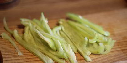 рисовая лапша с креветками в соусе терияки