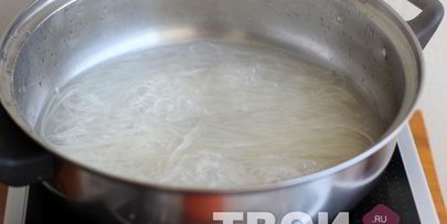 рисовая лапша с креветками