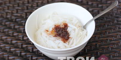 рисовая лапша с креветками