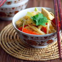 Рецепт Рисовая лапша с курицей по-азиатски