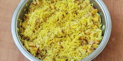 рисовый гарнир с айвой