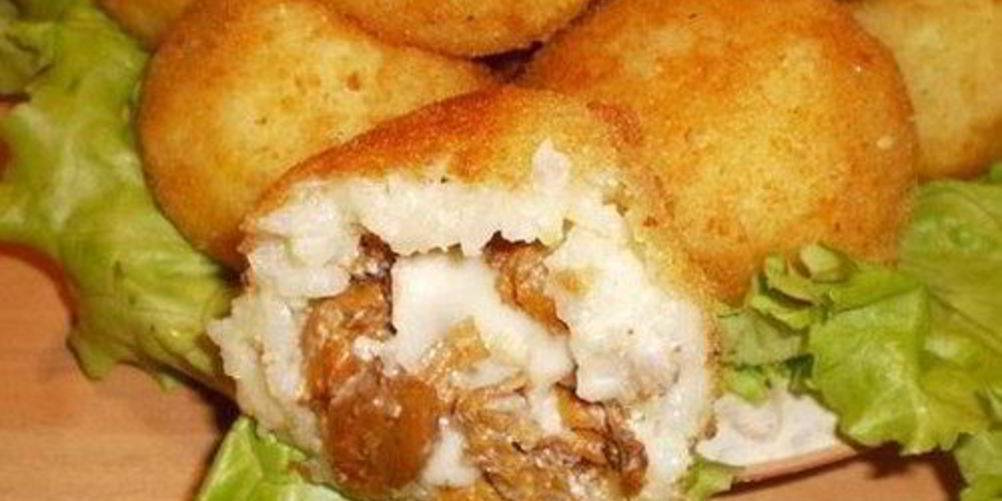 Рецепт рисовые аранчини с начинкой