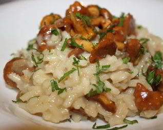 Ризотто с лисичками