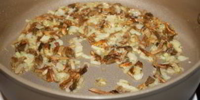 ризотто с лисичками