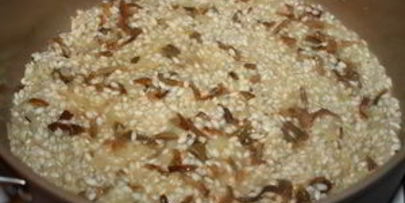 ризотто с лисичками