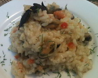 Ризотто с морепродуктами