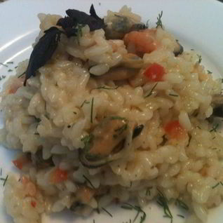 Ризотто с морепродуктами