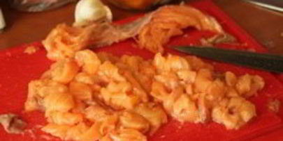 ризотто с семгой