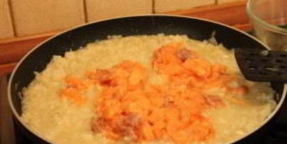 ризотто с семгой