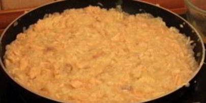 ризотто с семгой