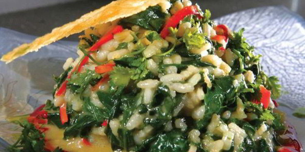 Рецепт ризотто со шпинатом