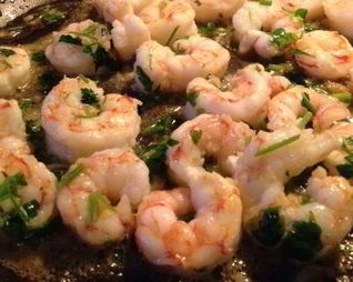 Чесночные креветки