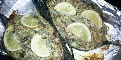 фаршированная запеченная скумбрия праздничная