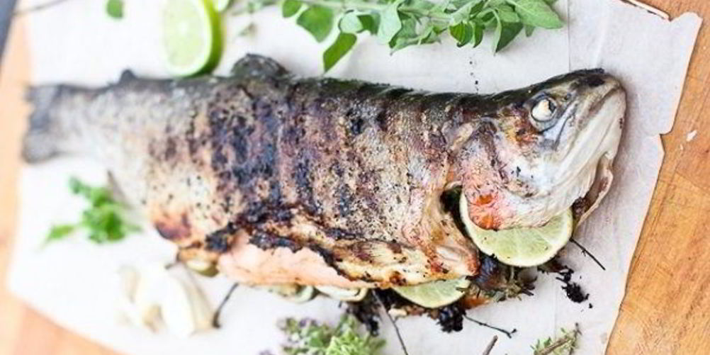 Рецепт форель на мангале