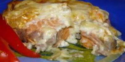 форель со сливками в духовке