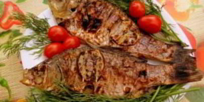 карась на углях