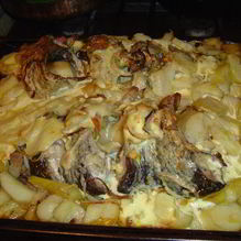 Рецепт Карп запеченный в сметане