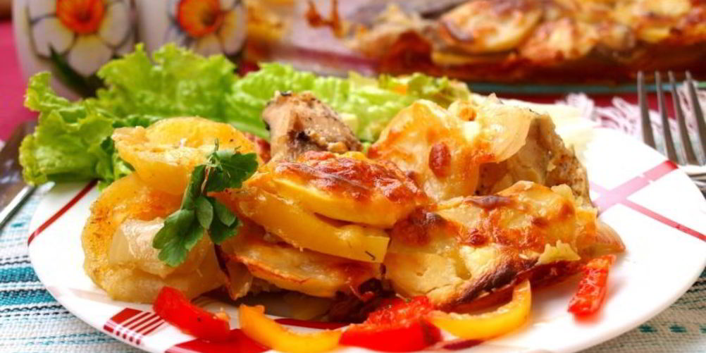 Рецепт хек запеченный с картофелем в духовке