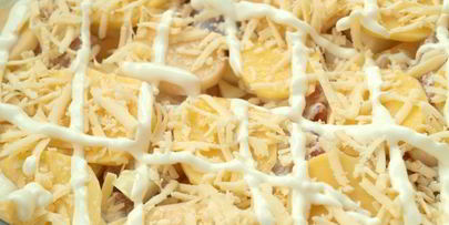 хек запеченный с картофелем в духовке