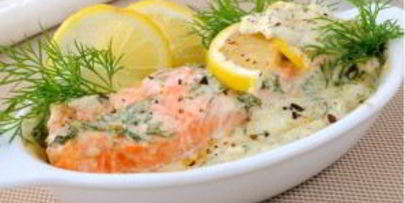 красная рыба в сливочном соусе в духовке