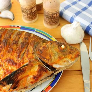 Лещ в духовке целиком