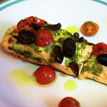 Рецепт Лосось по-средиземноморски