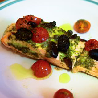 Лосось по-средиземноморски